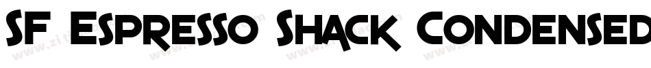SF Espresso Shack Condensed字体转换